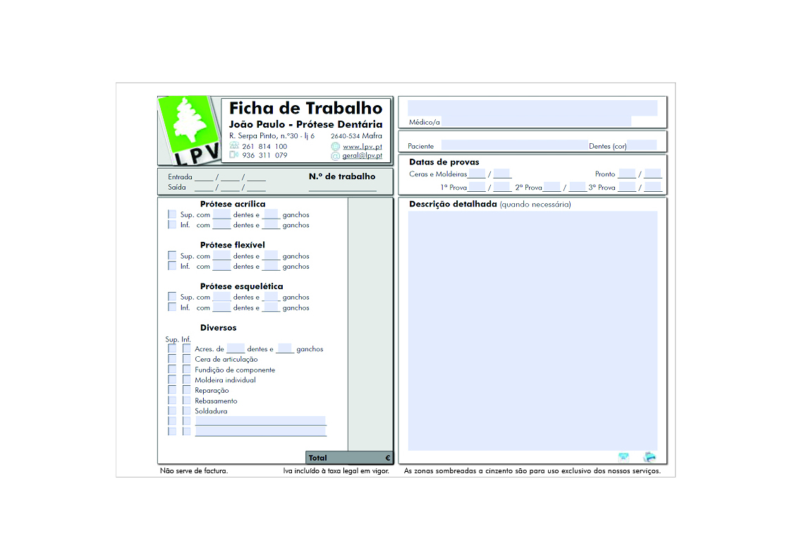 Ficha de trabalho interativa